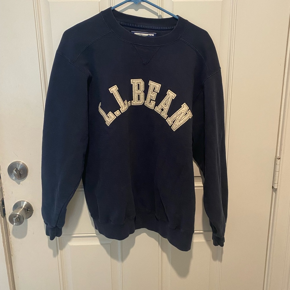 LLBean Mens M Navy Sweatshirt